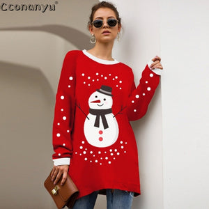 2019 Autumn winter clothing ladies long sweater fashion womens loose pullovers and sweaters leopard print knitted sweater