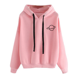 Loose Printed Hooded Sweatshirt Hoodies Long Sleeved Pullover Women Casual Tops Pullovers Sweatshirts Female Hoodie Camisola