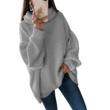 Load image into Gallery viewer, SHUJIN New Turtleneck Women Sweater Autumn Winter Long Sleeve Oversize Jumper 2019 Knitted Loose Fashion Pullover Femme Clothing