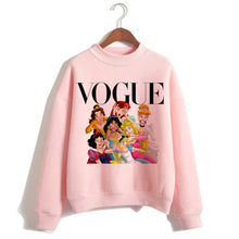 Load image into Gallery viewer, Funny Princess VOGUE Pink Hoodie Hip Hop Women Stree Twear Female Clothes Sweatshirts Pullovers Cartoon Casual Harajuku