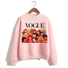 Load image into Gallery viewer, Funny Princess VOGUE Pink Hoodie Hip Hop Women Stree Twear Female Clothes Sweatshirts Pullovers Cartoon Casual Harajuku