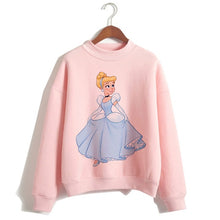 Load image into Gallery viewer, Funny Princess VOGUE Pink Hoodie Hip Hop Women Stree Twear Female Clothes Sweatshirts Pullovers Cartoon Casual Harajuku