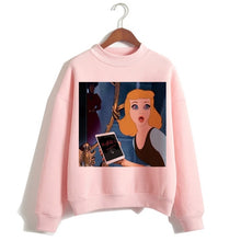 Load image into Gallery viewer, Funny Princess VOGUE Pink Hoodie Hip Hop Women Stree Twear Female Clothes Sweatshirts Pullovers Cartoon Casual Harajuku