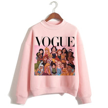 Load image into Gallery viewer, Funny Princess VOGUE Pink Hoodie Hip Hop Women Stree Twear Female Clothes Sweatshirts Pullovers Cartoon Casual Harajuku