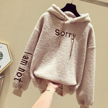 Load image into Gallery viewer, Warm Spring and Autumn Women Long Hoodies Women&#39;s Loose Hooded Sweatshirts Turtleneck Spring Thin Women&#39;s Hoodies