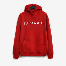 Load image into Gallery viewer, Autumn Women Friends Hoodies Harajuku Letters Print Pocket Warm Thicken Pullovers Tops  Hip Hop Loose Solid Female Sweatshirts