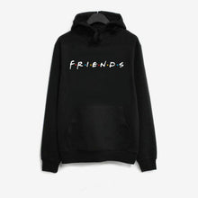 Load image into Gallery viewer, Autumn Women Friends Hoodies Harajuku Letters Print Pocket Warm Thicken Pullovers Tops  Hip Hop Loose Solid Female Sweatshirts