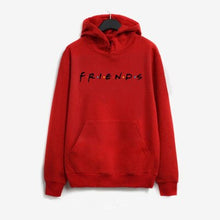 Load image into Gallery viewer, Autumn Women Friends Hoodies Harajuku Letters Print Pocket Warm Thicken Pullovers Tops  Hip Hop Loose Solid Female Sweatshirts