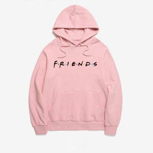 Load image into Gallery viewer, Autumn Women Friends Hoodies Harajuku Letters Print Pocket Warm Thicken Pullovers Tops  Hip Hop Loose Solid Female Sweatshirts