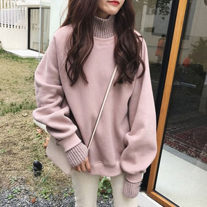 2019 Winter Women Hoodies Sweatshirt print NEW Casual Long Sleeve Slim Pullovers