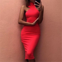 Load image into Gallery viewer, 2017 New Summer Fashion Women&#39;s Bandage Bodycon Sleeveless Sheath Sexy Solid Evening Party Short Mini Dresses 3Colour Popular