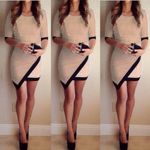 Load image into Gallery viewer, 2018 Fashion Dress Women Bandage Bodycon Half Sleeve Evening Sexy Party Mini Dress Ladies Short Mini Dress Vestidos