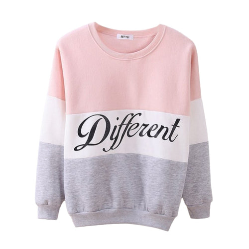 Women Sweatshirt Long Sleeve Hoodies Printed Pullovers Casual Full Cotton Letter Ladies Sweatshirt Tops O-neck for Female